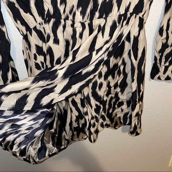 Parker Leopard Print Silk Dress - Picture 6 of 7
